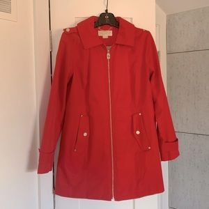 Michael Kors A-line Zipped Trench